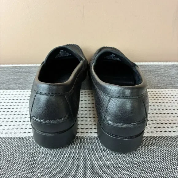 Dexter Comfort Women’s Handcrafted Black Pebble Leather  Loafer Shoes Size 8 - Picture 3 of 6